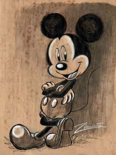 VINTAGE MICKEY MOUSE - Original Acrylic Painting - Vendetta, Z. | Catawiki