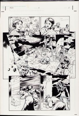 Karl Moline | Fray #6 Pg.2 - Interior Page - 2001 | Anthony’s Comic Book Art