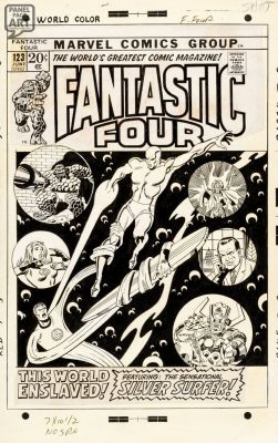 Sal Buscema Joe Sinnott - Fantastic Four 123 Cover
