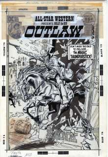 Tony Dezuniga - Dc Comics All Star Wester #8 Cover - Billy the Kid - Outlaw! Tony Dezuniga Art - Jonah Hex