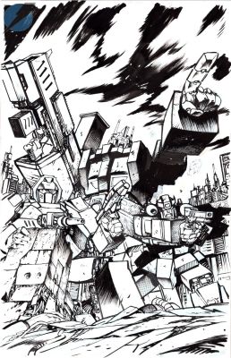 Daniel Warren Johnson | Transformers Issue 32 Page Cover | Felix Comic Art
