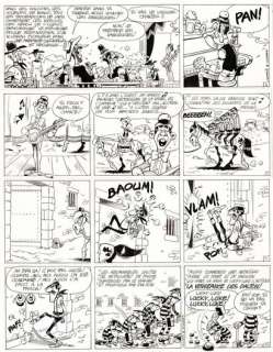 Morris (Studios) | Lucky Luke, La ballade des Dalton, planche originale Ã … | Septimus