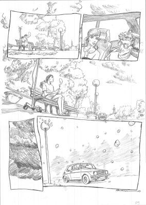 Pontarolo Frédéric | Planche Originale 29 de Impact au crayon sur papier | Galerie Napoléon