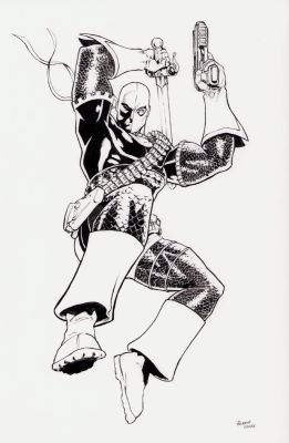 Deathstroke Ink Art Commission - Signed | Anthony’s Comic Book Art