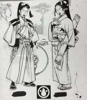 Michetz - Dessin original - Kogaratsu - Personnage féminin | Catawiki