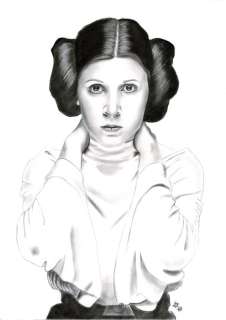 PRINCESS LEIA - Star Wars - Original Drawing - Diego Septiembre | Catawiki