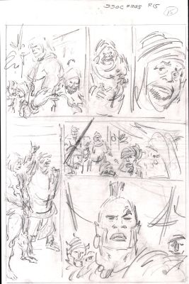 John Buscema | Savage Sword of Conan #205 P 15 (11 X 17 Inch Bronze Age Prelim) | Romitaman