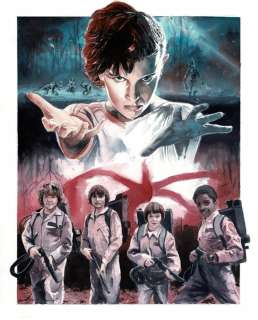 STRANGER THINGS by Daniel Azconegui - Original Watercolor Painting | Catawiki