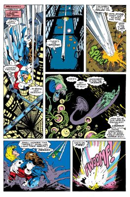 Alan Davis, Paul Neary | Excalibur #23 P 12 (Captain Britain & Kitty Pryde Falling. Meggan Flies At Bottoml!) 1990 | Romitaman