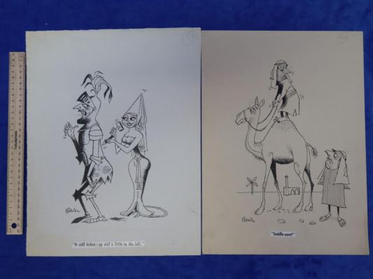 TWO COMICS FRANK BERNIER, ONE TITLED "SADDLE-SORE" OTHER "IT STILL ITCHES’ | misc / divers