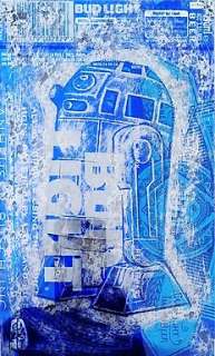 ORIGINAL Artwork By Chris Duncan - R2D2 on BUDLIGHT Can - 2018 | Catawiki