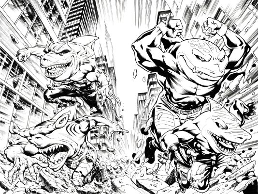 Marco Santucci, Maria Laura Sanapo | Street Sharks #01 Cover Issue 01 Page Cover | Comic Art House