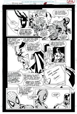 Chris Marrinan | Spider-Man #25 P 22 (Spider-Man & Captain Britain Throughout Entire Page!) 1992 | Romitaman