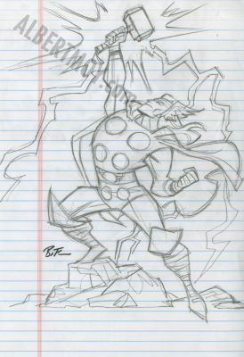 Bruce Timm | Loose Leaf- Thor Page 238 | Albert Moy