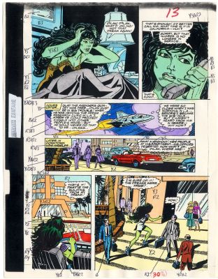 Bob Sharen Don Perlin | Marvel Fanfare She-Hulk Color Guide Issue 48 Page 13 | Catskill Comics