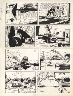 Maurice Tillieux (1921-1978) | Gil Jourdan - Les Cargos du Crépuscule Encre de Chine sur… | Huberty Breyne