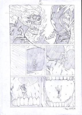 Paul Davidson – Ghost Rider – Spirits of Violence 4p6 | Berserker Art