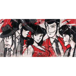 Davide Zanella – Lupin – Tutti e cinque in rosso | Marco Lucchetti Art Gallery