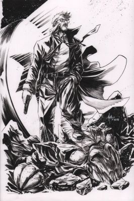 Crees Hyngsung Lee | Commissioner Gordon Splash Commission - Signed - 2018 | Anthony’s Comic Book Art
