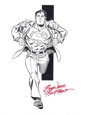 Ron Frenz | Clark Kent Changing Into Superman | Catskill Comics