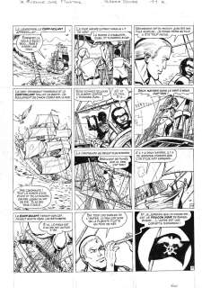 planche originale 11 LA GUERRE DES PIRATES de la série Barbe Rouge par CHRISTIAN GATY