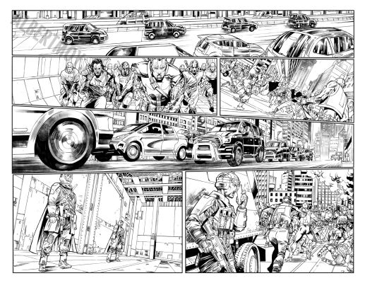 Esau And Isaac Escorza | Tmnt: the Last Ronin II Re-Evolution Issue 3 Page 30 And 31 | Albert Moy