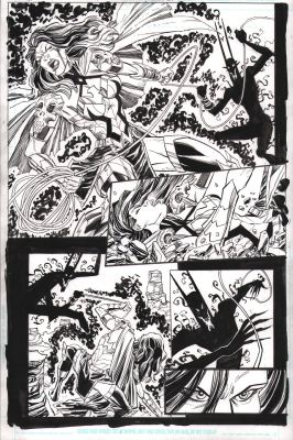 Scott Koblish | Dark Nights: Death Metal the Last 52: War of the Multiverses #1 P.12 - Wonder Woman Vs Batman Who Laughs - 2021 | Anthony’s Comic Book Art