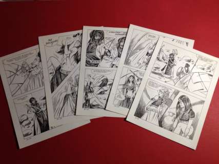 Del Mestre, Alberto - 5 original plates "La Schiava" no. 141 | Catawiki