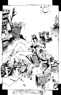Jim Mahfood | Everybody Loves Tank Girl Title Splash (Perfect Image of Tank Girl’s Punk Rock Babe Friend) | Romitaman
