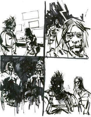 Ashley Wood | Original Metal Gear Solid Art - Published Page | Scott Eder