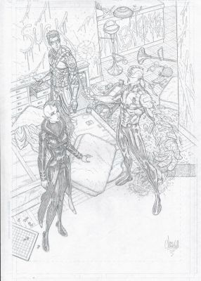 Ian Churchill – Teen Titans – 12p2 – Splash | Berserker Art