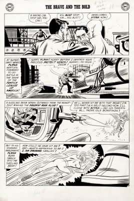 Joe Giella Mike Sekowsky | Brave And the Bold #29 P 6 (Pre-Jla #1! Great 1959 Battle As the Flash in Every Panel Battles Xotar & His Giant Robot!) Large Art - 1959 | Romitaman