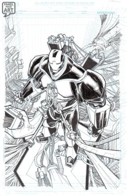 Whilce Portacio | Iron Man 5 Cover - Advanced Iron Man | Panel Page Art