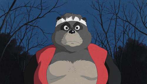 POMPOKO - Isao Takahata Studio Ghibli 1994. Cellulo sur le décor original