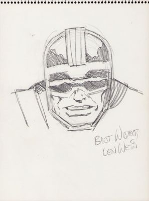 Len Wein | Infinity Man Pencil Art Commission - 1971 Signed W/Coa From Nycc | Anthony’s Comic Book Art
