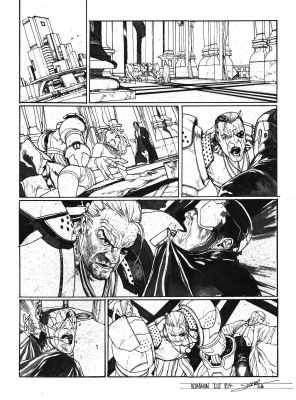 Secher Valentin | Planche originale 7 signée de Méta-Baron T.02 | Galerie Napoléon