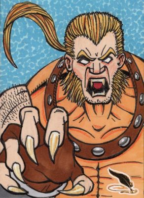 Marco Galli | Tdart 2026 X-Men Sketch Card Drop #76 - Sabretooth (Age of Apocalypse) | TDArt