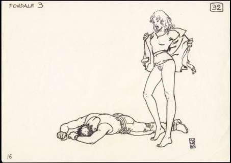 Milo Manara - original illustr. "Kama Sutra" - Page séparée | Catawiki