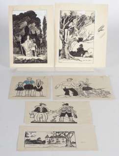 Forget, Pierre (1893-1959) | "La reine du château de la chèvre blanche", ensemble de 6… | Stanley’s Auction