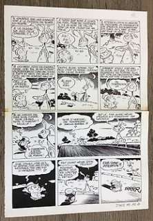 Dimitri (Mouminoux, Guy) - Planche originale - Rififi (Les aventures de) - La Leçon de bravoure - (1970) 