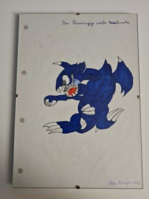 Original Yu-Gi-Oh! Fanart • Blauäugiger Toon-Drache • Signiert 2003 • Unikat A4 | eBay Europe (Buy It Now)