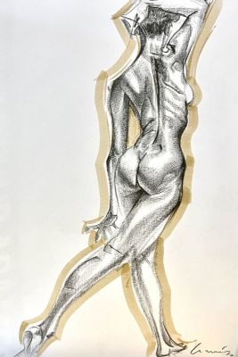 Alberto Ruiz | Ruiz - Nude Walking | ComicArtFans Classifieds