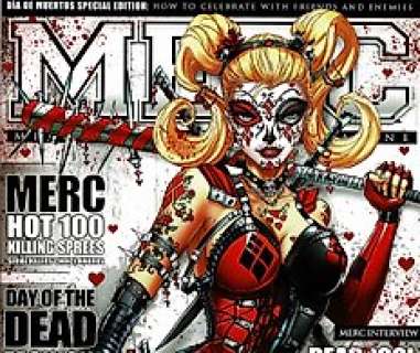 Harley Quinn - MERC Magazine Cover - Jamie Tyndall -  Limited Edition Poster - EO 