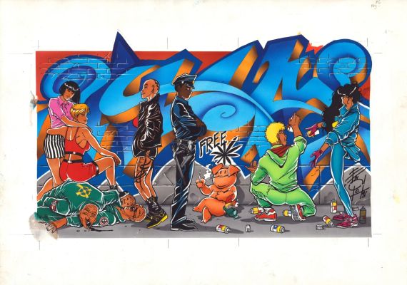 Sprayliz – illlustrazione per il box | Krazy Art Gallery