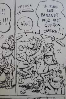 Cromheecke, Luc - Originele pagina - Het Godvrrgeten Eiland - Hommage Lucky Luke | Catawiki