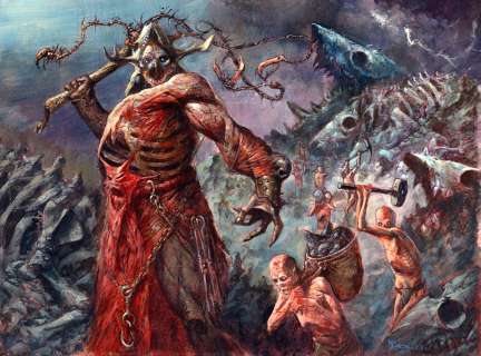 Dave Kendall - Magic the Gathering grixis slavedriver 16.5 by 12 inches