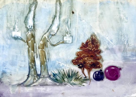 Lucia Mattioli | Original illustration cm. 30x22. Mint. Code 2016. | Segni e Disegni