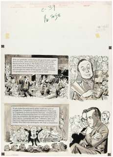 "MAD" #48 JOE ORLANDO CARTOON ORIGINAL ART PAIR. | Hake’s