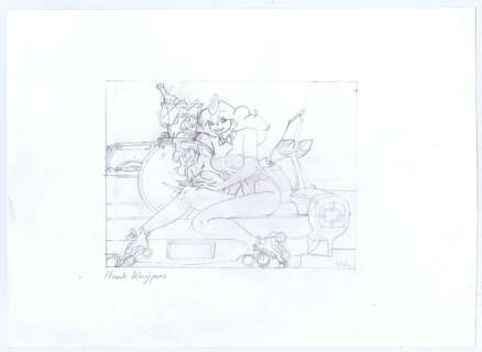 Kuijpers, Henk - Originele tekening voor vignet - Franka - Chroom - (2014) | Catawiki