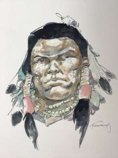 Hermann - Composition couleurs directes - Indien | Catawiki